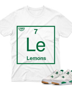 J4 Retro SB Pine Green - T-Shirt Lemon White