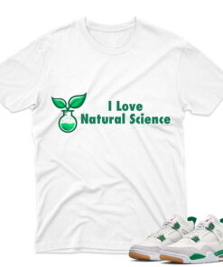 J4 Retro SB Pine Green - T-Shirt Science White