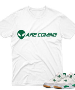 J4 Retro SB Pine Green - T-Shirt Alien White