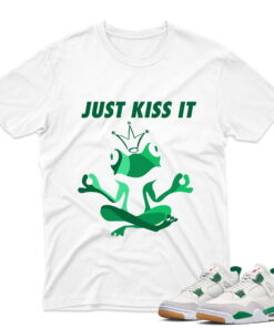 J4 Retro SB Pine Green - T-Shirt Frog White