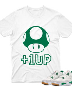 J4 Retro SB Pine Green - T-Shirt 1up White