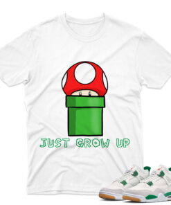 J4 Retro SB Pine Green - T-Shirt Grow White