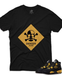 J4 Retro Thunder - Danger T-Shirt - Black