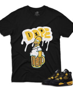 J4 Retro Thunder - Simpsons-Dope T-Shirt - Black