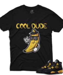 J4 Retro Thunder - CoolBanana T-Shirt - Black