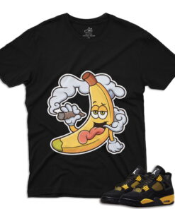 J4 Retro Thunder - DopeBanana T-Shirt - Black