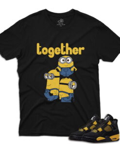 J4 Retro Thunder - Together T-Shirt - Black