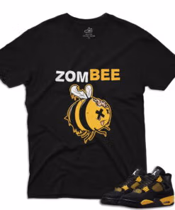 J4 Retro Thunder - Zombee T-Shirt - Black