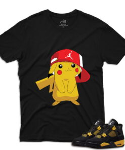 J4 Retro Thunder - Pika T-Shirt - Black