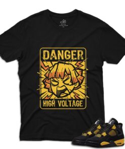 J4 Retro Thunder - Zenitsu-Danger T-Shirt - Black