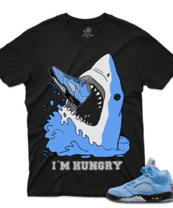 J5 Retro UNC - T-Shirt Hungry Shark Black
