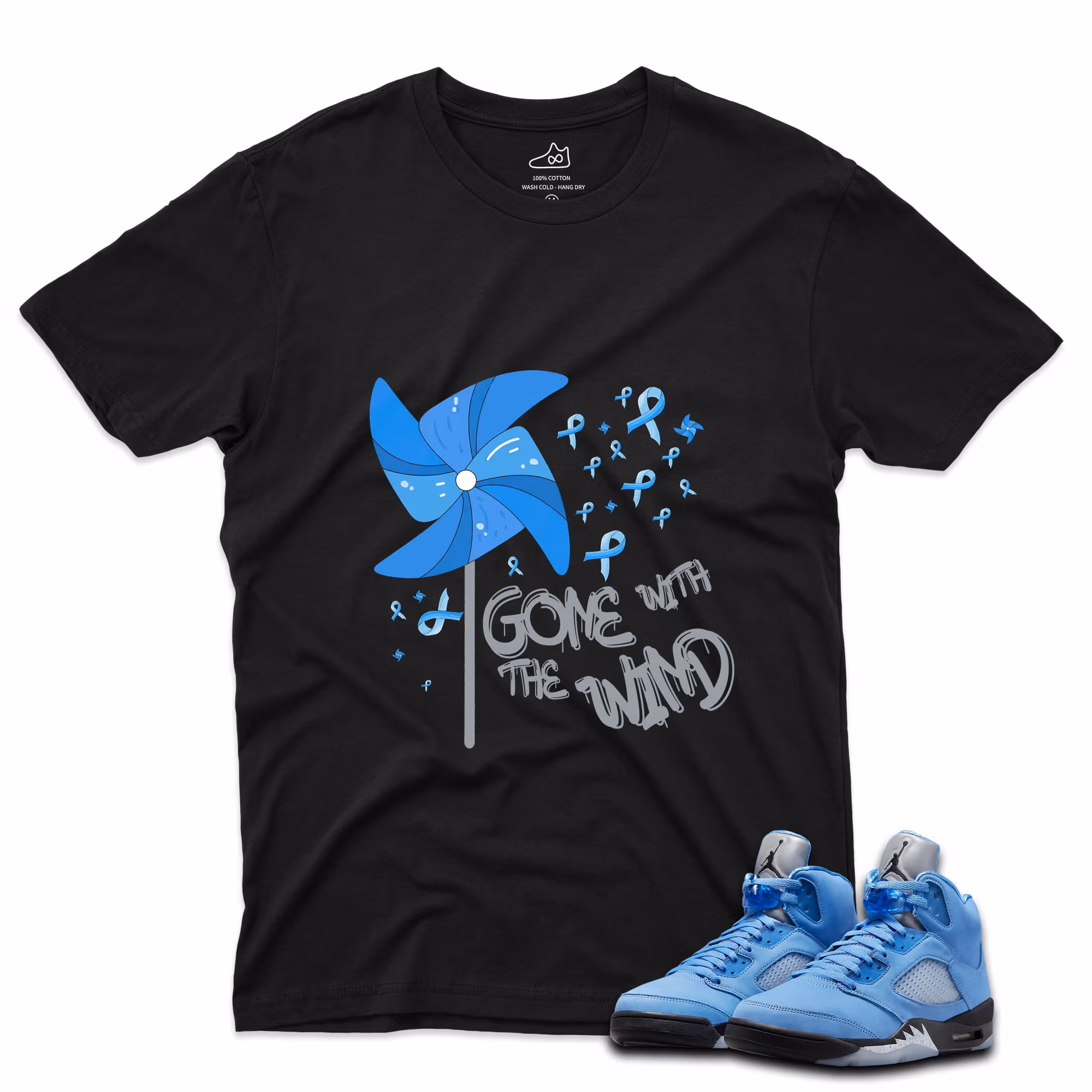 J5 Retro UNC - T-Shirt Windy Black