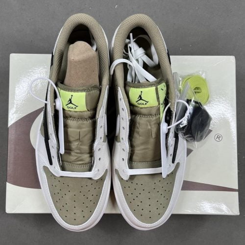 Jordan 1 Retro Low Golf Travis Scott Neutral Olive photo review