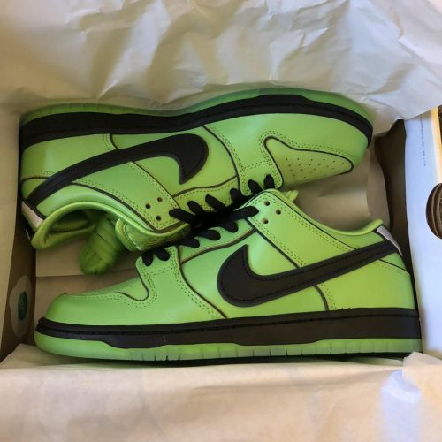 Nike SB Dunk Low Powerpuff Girls Buttercup photo review