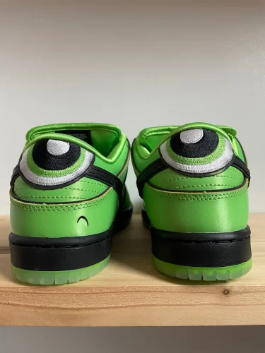 Nike SB Dunk Low Powerpuff Girls Buttercup photo review