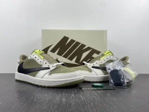 Jordan 1 Retro Low Golf Travis Scott Neutral Olive photo review