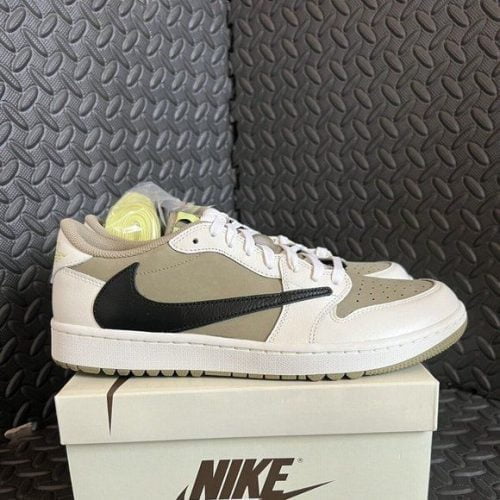 Jordan 1 Retro Low Golf Travis Scott Neutral Olive photo review