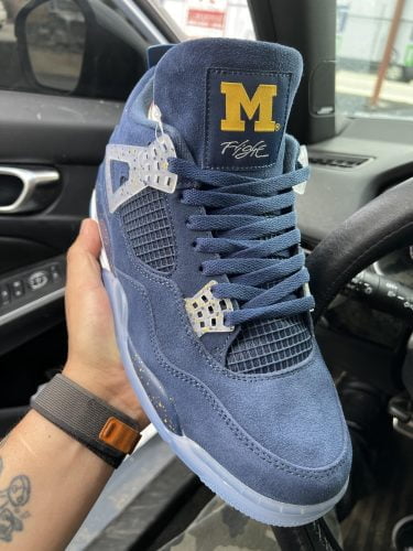 Jordan 4 Retro Michigan PE photo review