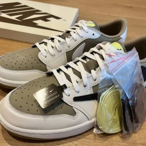 Jordan 1 Retro Low Golf Travis Scott Neutral Olive photo review