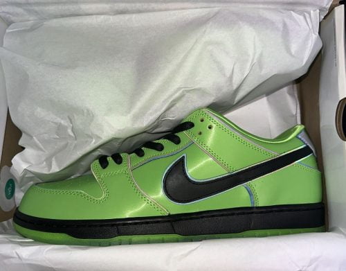 Nike SB Dunk Low Powerpuff Girls Buttercup photo review