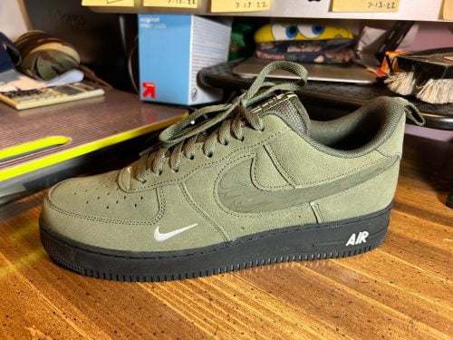 Nike Air Force 1 Low '07 LV8 SE Cargo Khaki White Black photo review