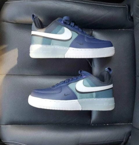 Nike Air Force 1 Low React Midnight Navy Teal photo review