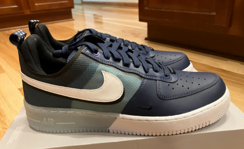 Nike Air Force 1 Low React Midnight Navy Teal photo review