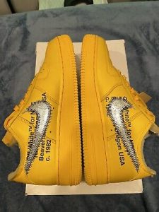 Nike Air Force 1 Low Off-White ICA University Gold photo review