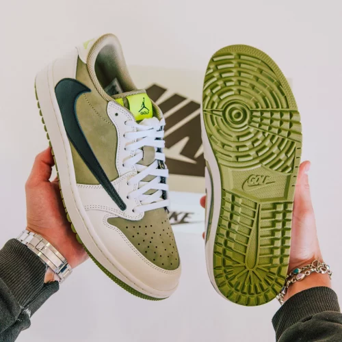 Jordan 1 Retro Low Golf Travis Scott Neutral Olive photo review