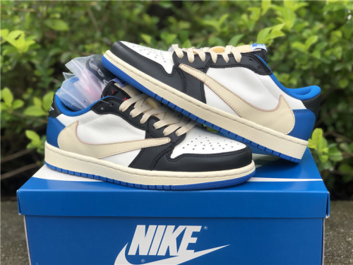 Jordan 1 Low Travis Scott x Fragment photo review