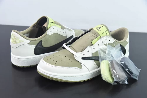 Jordan 1 Retro Low Golf Travis Scott Neutral Olive photo review