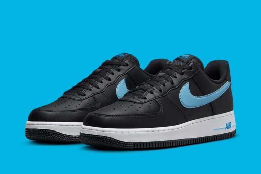 Nike Air Force 1 '07 Low Black University Blue - HF3839-001