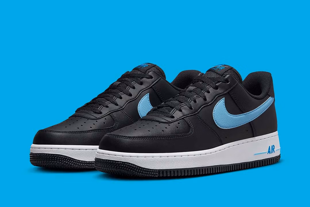 Nike Air Force 1 '07 Low Black University Blue - HF3839-001