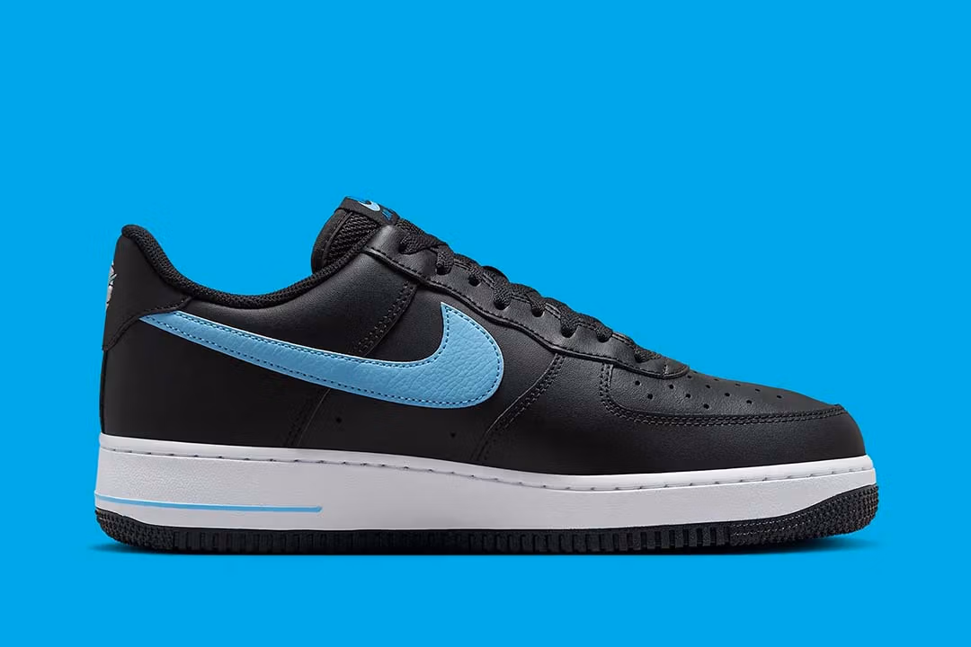 Nike Air Force 1 '07 Low Black University Blue - Image 2