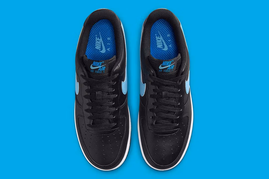 Nike Air Force 1 '07 Low Black University Blue - HF3839-001