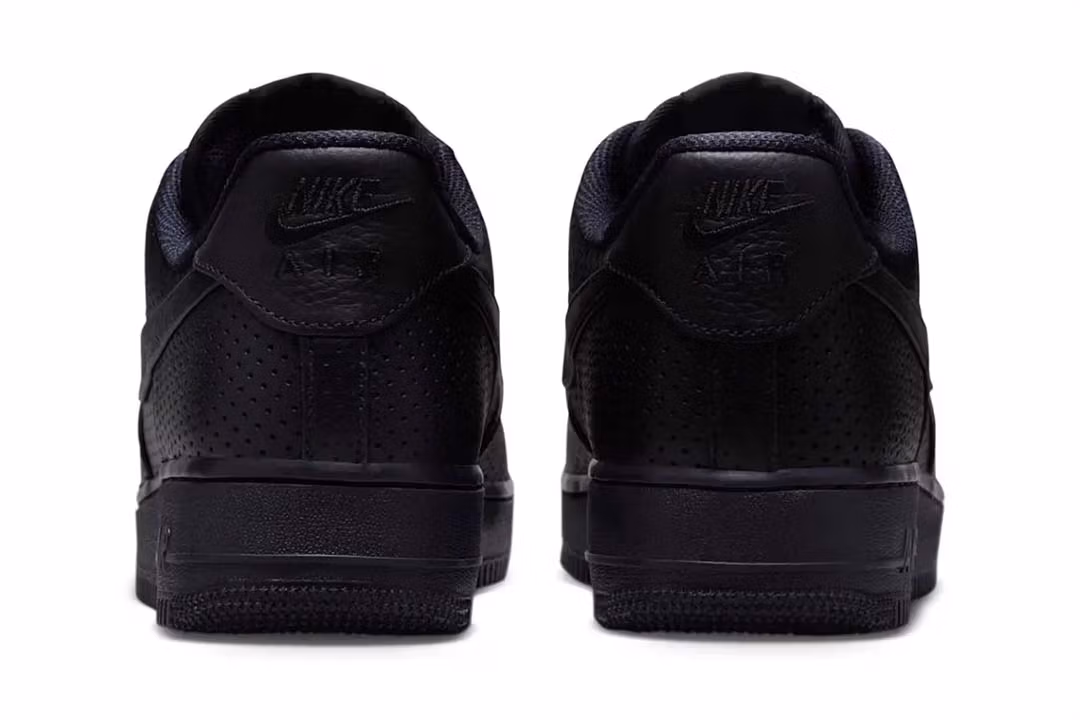 Nike Air Force 1 Low SP Triple Black Perforated - Image 5