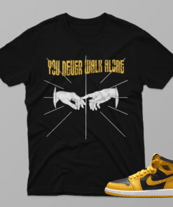 AJ1 Pollen – You Never Walk Alone – Black T-Shirt - 4FA01PT