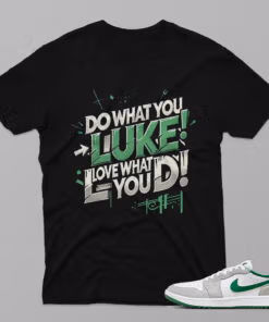 AJ1 Pine Green – Like – Black T-Shirt - 4FQ01PT