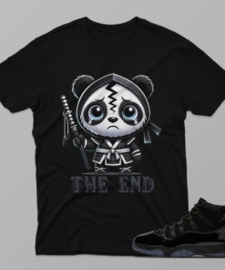 AJ11 Cap and Gown – The End – Black T-Shirt - 4FD01PT