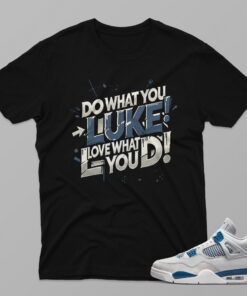 AJ4 Military Blue – Luke – Black T-Shirt - 4G101PT