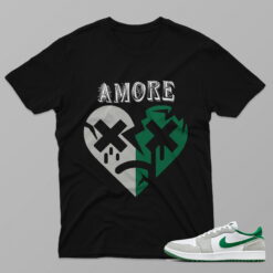 AJ1 Pine Green – Amore – Black T-Shirt - 4G801PT