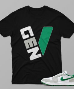 AJ1 Pine Green – Gen V Pine Green – Black T-Shirt - 4I901PT