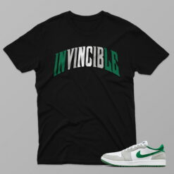 AJ1 Pine Green – Invincible – Black T-Shirt - 4IC02PT