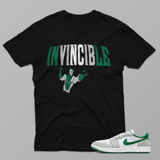 AJ1 Pine Green – Invincible SP Human – Black T-Shirt - 4IC03PT