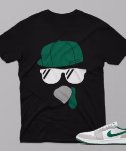 AJ1 Pine Green – Had Cap – Black T-Shirt - 4IC04PT