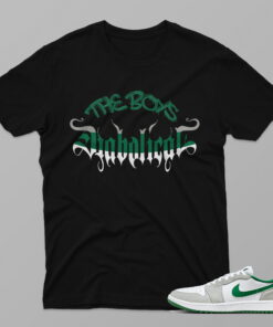 AJ1 Pine Green – The Boys – Black T-Shirt - 4IC05PT