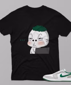 AJ1 Pine Green – Tech-Savvy Shrub – Black T-Shirt - 4IC06PT