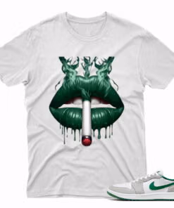 AJ1 Pine Green – I Dont Smoke – Grey T-Shirt - 4IE01PT