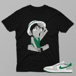 AJ1 Pine Green – Luffy – Black T-Shirt - 4IM01PT