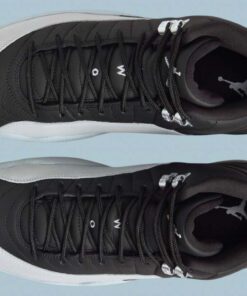 Alternative view of Jordan 12 Retro Barons Black Wolf Grey